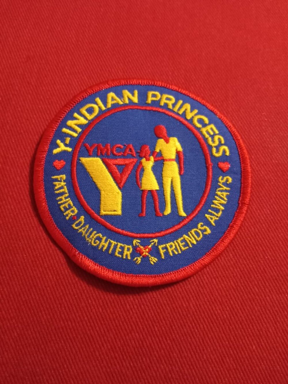 Indian Princesses Father Daughter Friends Always Vintage YMCA embroidered patch